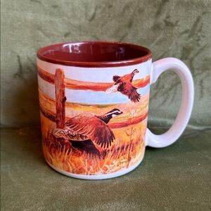 Vintage 1989 Potpourri Press Ceramic Coffee Cup “QUAIL” Print Korea Made